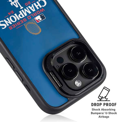 2024 World Series Champions Los Angeles Dodgers iPhone 15 Pro Max Kickstand Case
